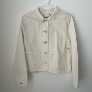 NWT Levi's Cream denim Jean Jacket Size Medium